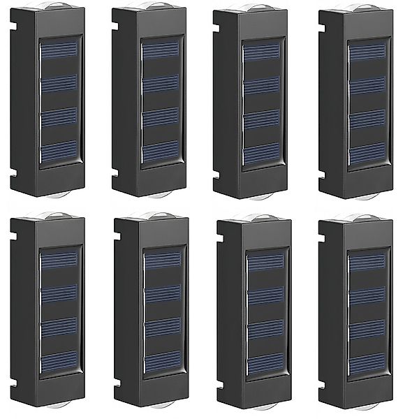 BlingBin LED Außen-Wandleuchte Solar Doppelkopf Wandlampen günstig online kaufen