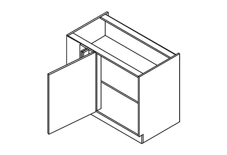 Küchen-Preisbombe Eckunterschrank 105 cm Küche Bianca Grey Grau Hochglanz K günstig online kaufen