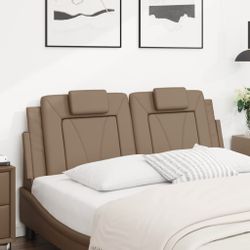 vidaXL Kopfteil Kopfteil-Kissen "Viana" Cappuccino-Braun 140 günstig online kaufen