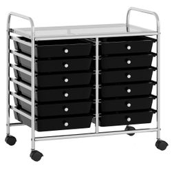 COSTWAY Rollcontainer, mit Schubladen Kunststoff, Rollwagen günstig online kaufen