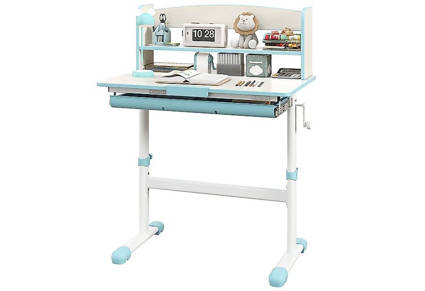 KOMFOTTEU Kinderschreibtisch, mit 7-stufig neigbarer Tischplatte, für Kinde günstig online kaufen