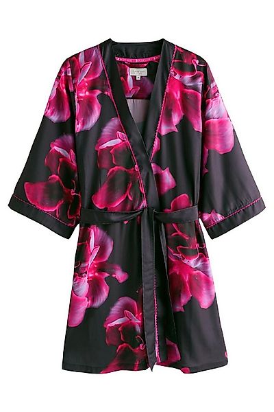 B by Ted Baker Damenbademantel B By Ted Baker geblümter Satin-Morgenmantel, günstig online kaufen