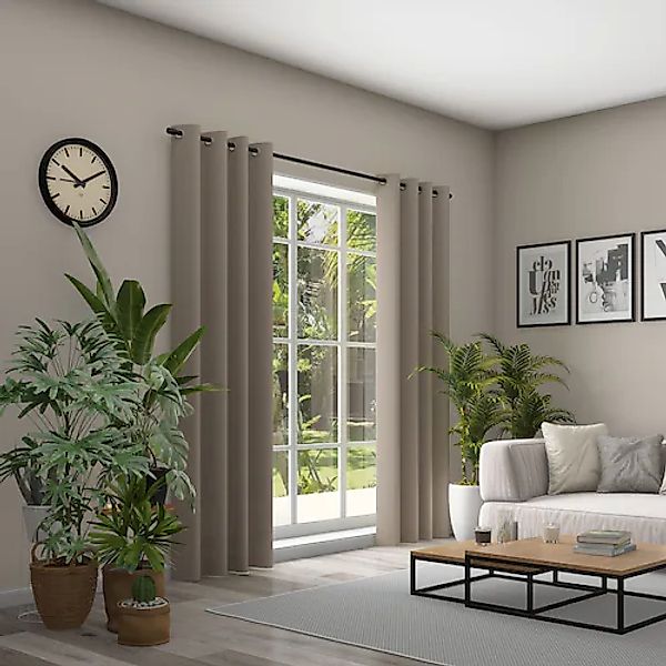 Neutex for you! Vorhang »Linessa«, (1 St.), HxB: 245x137, Ösenschal mit Met günstig online kaufen