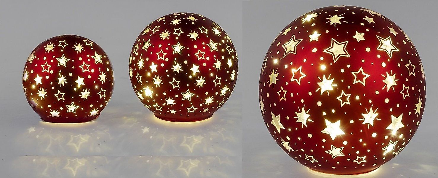 formano Weihnachtsfigur Deko Kugel Licht Gold günstig online kaufen