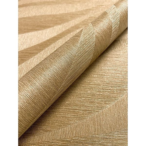 Newroom Vliestapete Sirius Gold Wellen Glamour FSC® günstig online kaufen