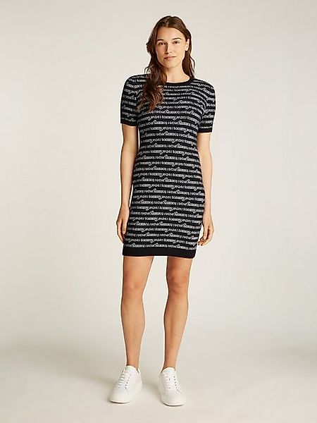 Tommy Jeans Strickkleid TJW SCRIPT AOP günstig online kaufen