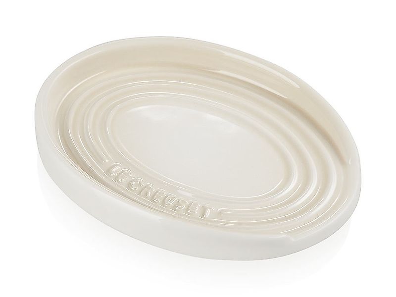 Le Creuset Kochlöffelablage Oval Kochlöffelhalter Steinzeug Meringue günstig online kaufen