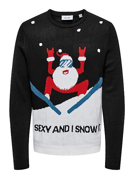 ONLY & SONS Strickpullover "ONSXMAS REG 5 PLACEMENT CREW KNIT" günstig online kaufen