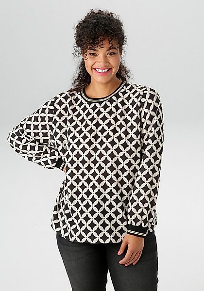 Aniston PLUS Shirtbluse in Crêpe-Qualität - NEUE KOLLEKTION günstig online kaufen