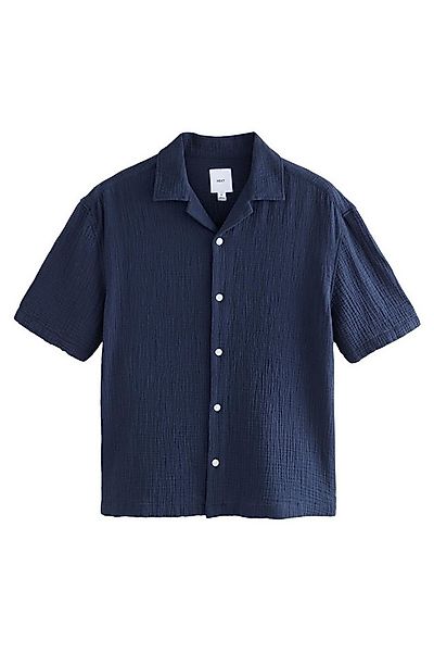 Next Kurzarmhemd Kurzarmhemd aus 100 % Baumwollgaze (1-tlg) günstig online kaufen