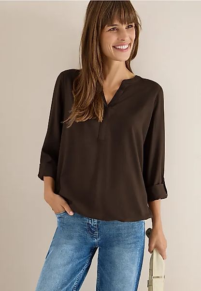 Bluse in Unifarbe günstig online kaufen