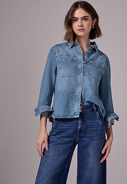 STREET ONE STUDIO Jeansjacke, ohne Kapuze, mit Brusttasche günstig online kaufen