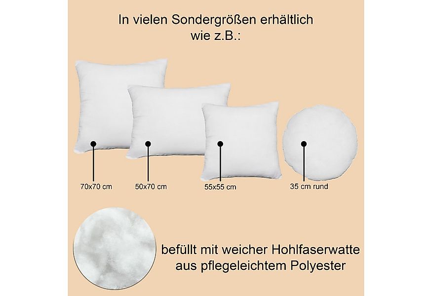 Haus und Deko Kopfkissen 2er Pack Füllkissen Microfaser Kissenfüllung Kopfk günstig online kaufen