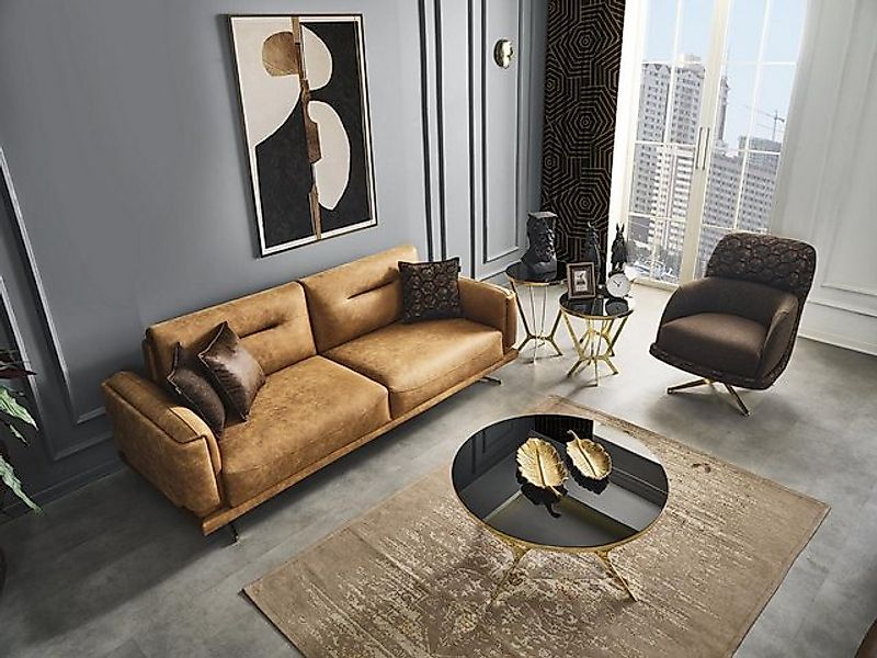 JVmoebel Sofa Sofagarnitur Sofa 31 Sitzer Sessel Möbel Luxus Design Neu bra günstig online kaufen
