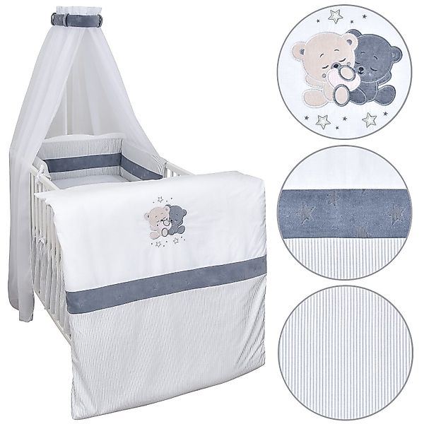 Baby-Delux Komplettbett Babybett Natalie Komplettset Beißschienen, günstig online kaufen