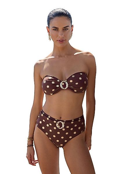 Love & Roses Bandeau-Bikini-Top Love & Roses Bandeau-Bikinioberteil mit Rin günstig online kaufen