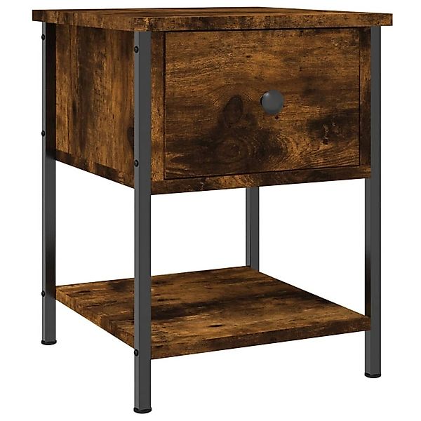 vidaXL Nachttisch Nachttisch Räuchereiche 34x35,5x45 cm günstig online kaufen