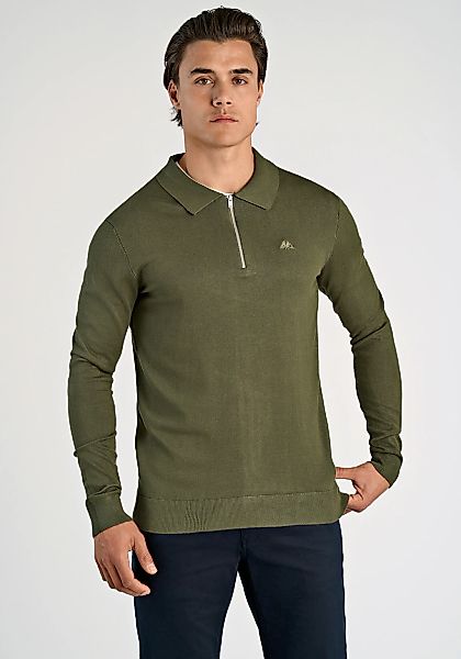 LINDBERGH Langarm-Poloshirt "Troyer Slim Fit" günstig online kaufen