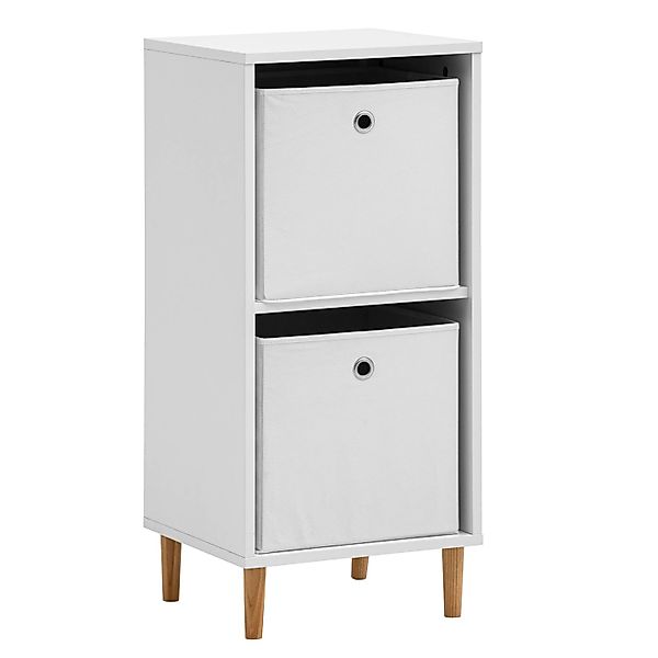 Schildmeyer Regal Torge mit Körben 84,8 cm x 38,2 cm x 38,2 cm Weiß-Matt günstig online kaufen