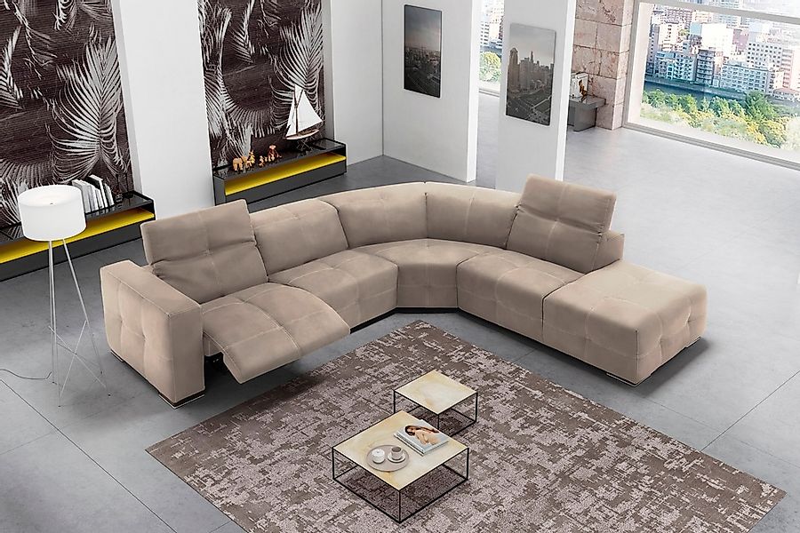Egoitaliano Ecksofa »Sauvanne«, wahlweise mit elektrischer Relaxfunktion, K günstig online kaufen