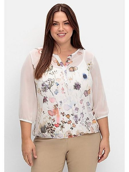 Sheego Tunika Große Größen aus Chiffon, mit Spaghettitop günstig online kaufen