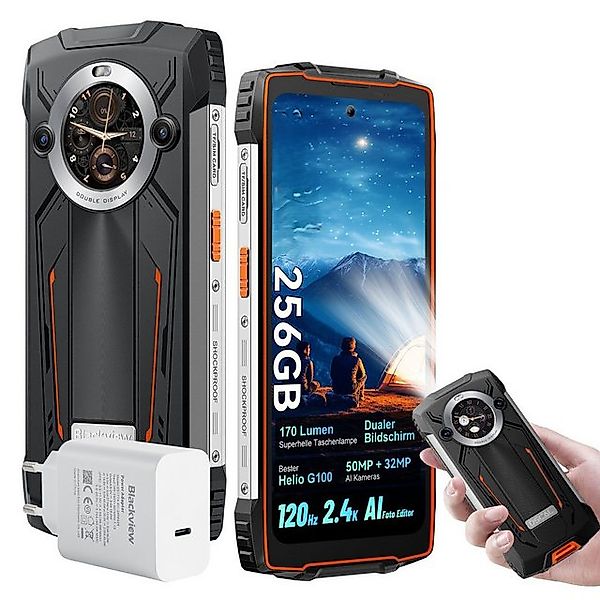 blackview BV8200 12+256GB AI incl. 45W USB-Ladegerät Smartphone (50 MP Kame günstig online kaufen