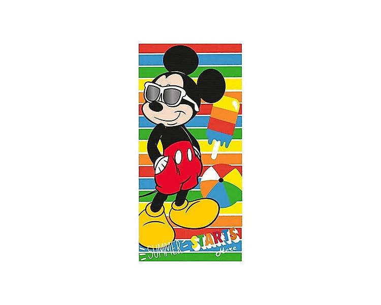 Disney Badetücher Mickey Mouse Badetuch 70x140cm – Summer Strandtuch, 100% günstig online kaufen