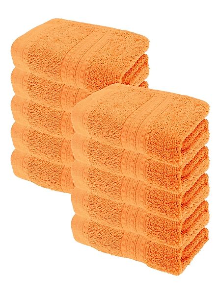 Julie Julsen Handtücher 10-Handtücher-Orange, Bio-Baumwolle (10-St) günstig online kaufen