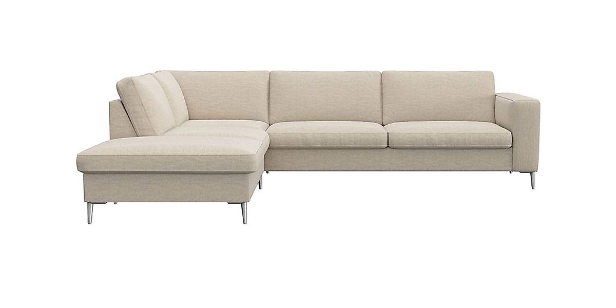 FLEXLUX Ecksofa "Fiore, super Sitzkomfort durch Kaltschaum im Sitz, L-Form" günstig online kaufen