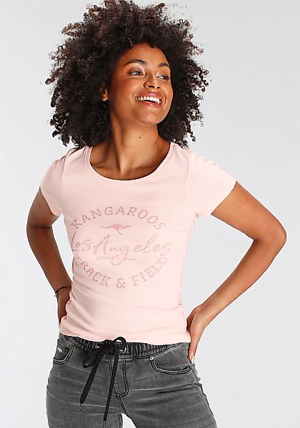 KangaROOS Print-Shirt sehr figurbetonter Schnitt, Print, günstig online kaufen