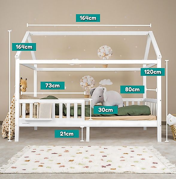 ALAVYA Home Kids Kinderbett aus Buche günstig online kaufen