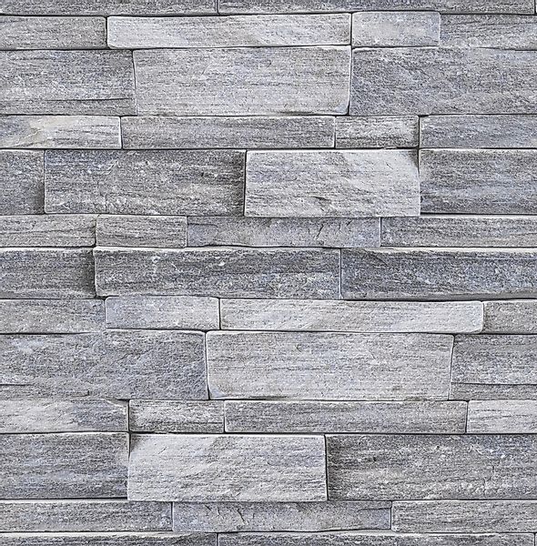 Superfresco Easy Vliestapete Stone Wall Grey 10,05 x 0,52 m günstig online kaufen