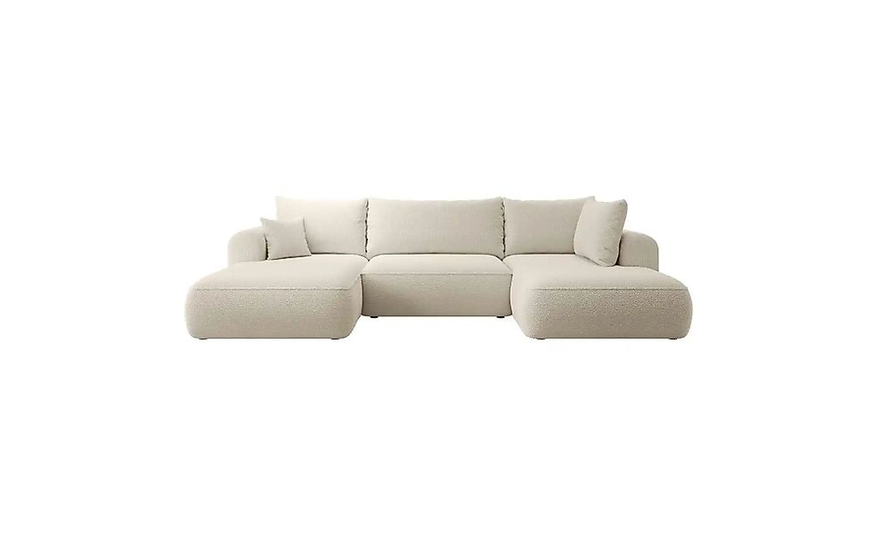 Wohnlandschaft mit Schlaffunktion Ovo ¦ beige ¦ Maße (cm): B: 375 H: 95 Pol günstig online kaufen