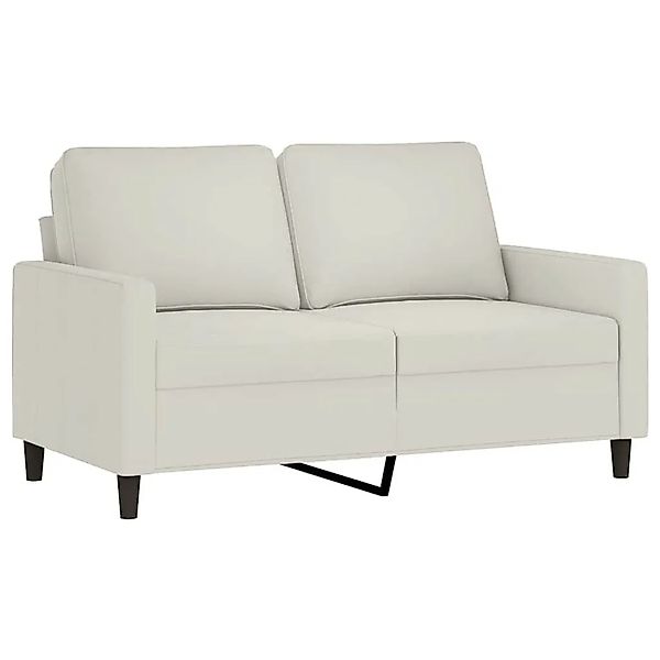 vidaXL 2-Sitzer-Sofa Creme 120 cm Samt 359197 günstig online kaufen