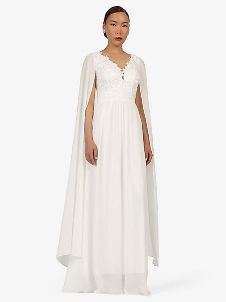 Kraimod Abendkleid mit Spitze und Chiffon-Cape günstig online kaufen