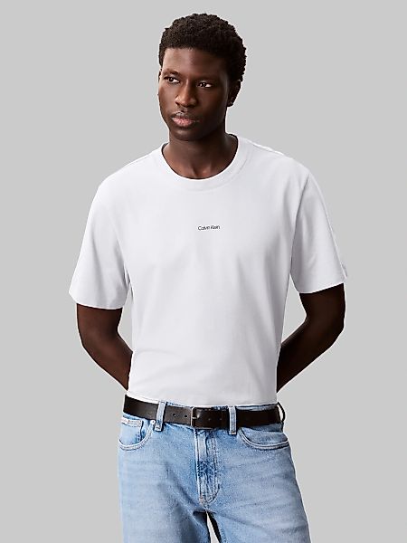 Calvin Klein T-Shirt "SS STRETCH PIQUE NANO EASY TEE" Mit Rundhalsausschnit günstig online kaufen
