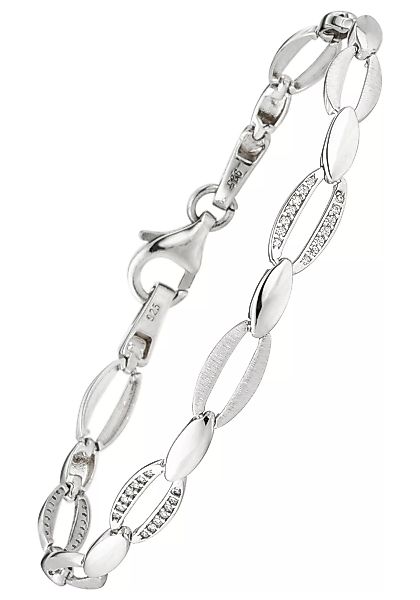 JOBO Armband, 925 Silber mit 80 Zirkonia 18,5 cm günstig online kaufen