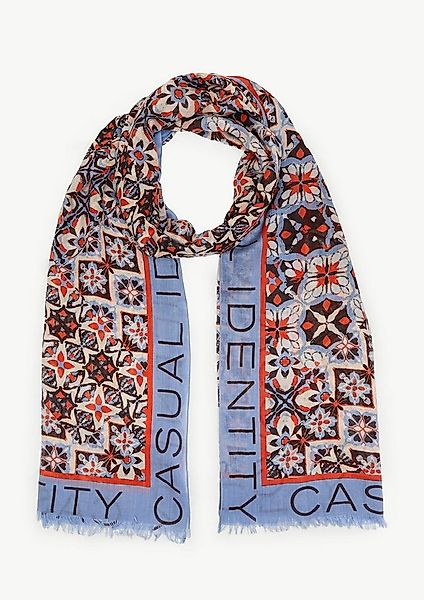 comma Schal Tuch, Schal aus Modalmix mit Fransen günstig online kaufen