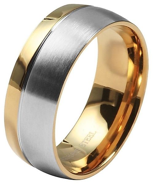 AKZENT Fingerring Duo Expression edelstahl, Herren Ring günstig online kaufen