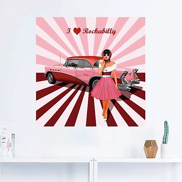 Artland Wandbild "Ich liebe Rockabilly", Ausstellungsplakate, (1 St.), als günstig online kaufen