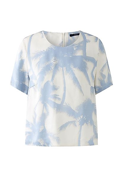 Oui Kurzarmbluse Bluse reiner Viskosesatin günstig online kaufen