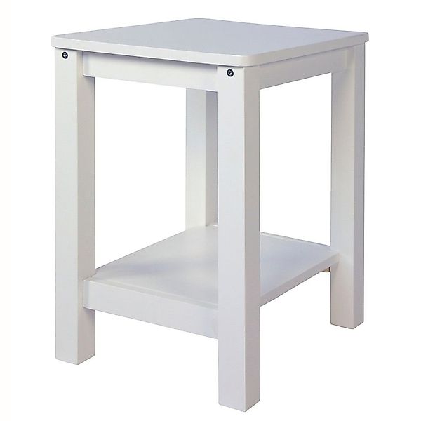 Homestyle4u Beistelltisch Beistelltisch Nachttisch Holz Grau günstig online kaufen