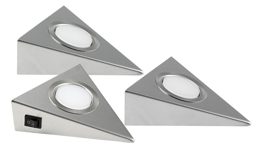 LED Unterbaustrahler Genua 3er Set 3x2W 3000K 270lm günstig online kaufen