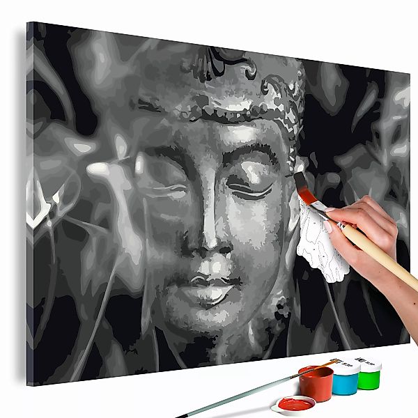 Malen Nach Zahlen - Buddha In Black And White günstig online kaufen