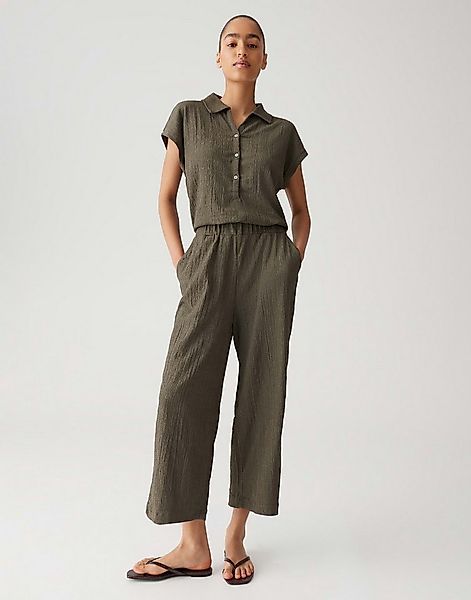 OPUS Jumpsuit MELTI POLO Relaxed in dynamischer Crash Optik Webware günstig online kaufen