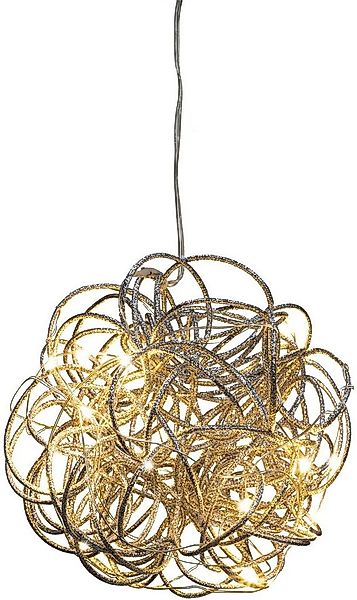 Creativ light Dekoobjekt Hänge-Drahtkugel (Set, 2 St), mit 10 LED's, Ø 15 c günstig online kaufen