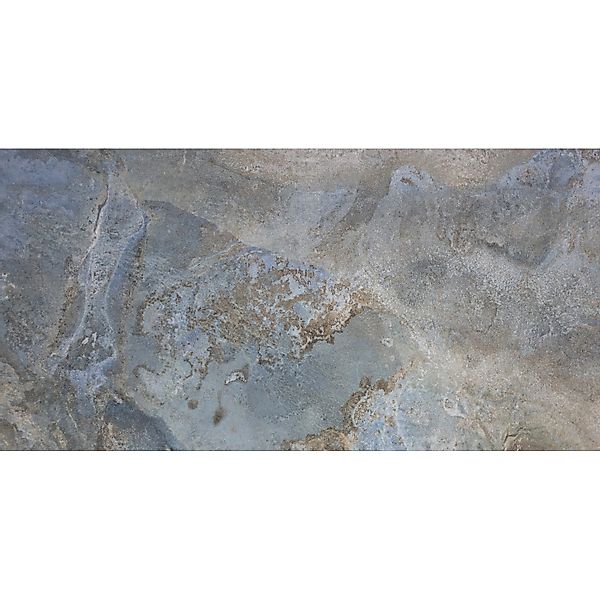 Bodenfliese Feinsteinzeug Travertino Grau 60 cm x 120 cm günstig online kaufen