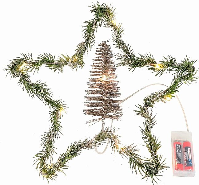 Hoff-Interieur weihnachtliche Deko-Ideen LED-Leuchtstern Forest 29 x 6 cm günstig online kaufen