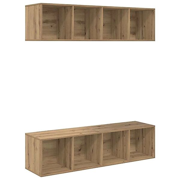 vidaXL TV-Schrank-Set 2-Tlg Artisan-Eiche 37 x 37 x 142,5 cm 3393527 günstig online kaufen