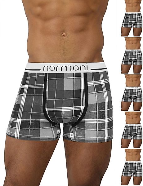 normani Retro Boxer 6 Stück Retro Boxershorts aus Baumwolle Unterhose aus a günstig online kaufen